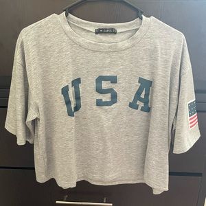 Zaful Medium USA Crop Top
